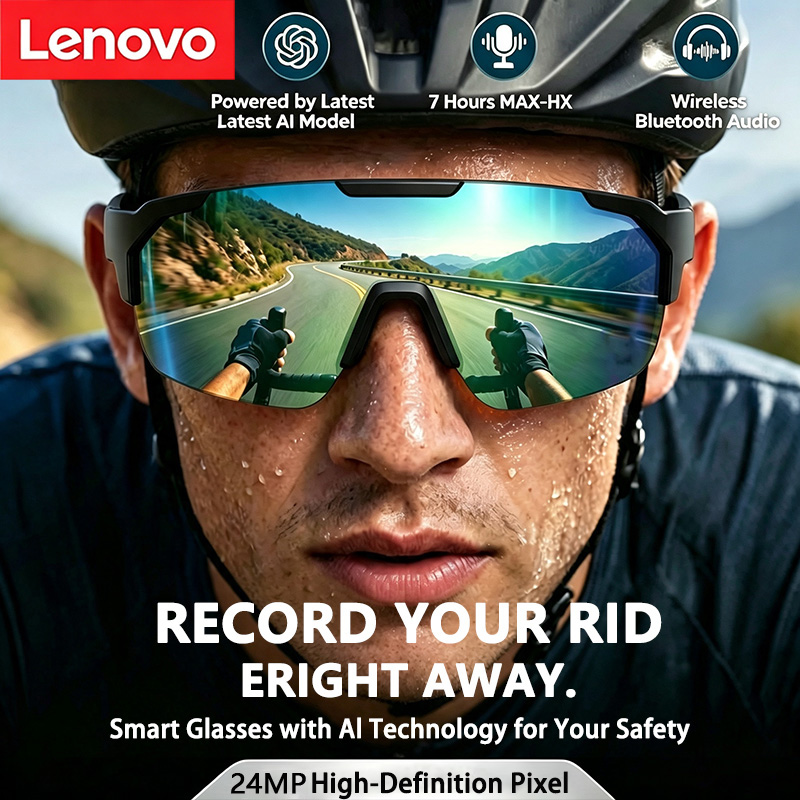 Smart Glasses Lens - Gafas Inteligentes Lenovo 2400W con IA,