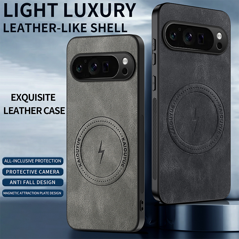 Funda de cuero magnética de lu - Google Pixel 9 reseña y precio