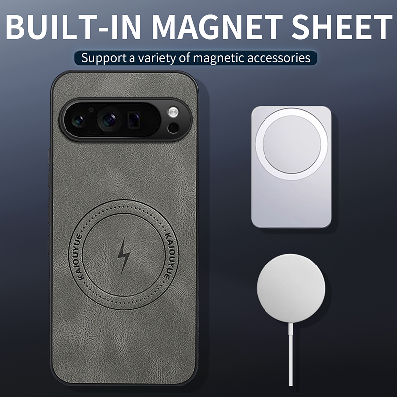 Funda de cuero magnética de lu - Google Pixel 9 reseña y precio