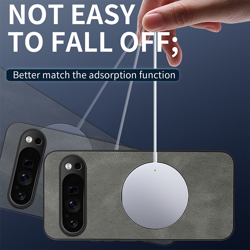 Funda de cuero magnética de lu - Google Pixel 9 reseña y precio