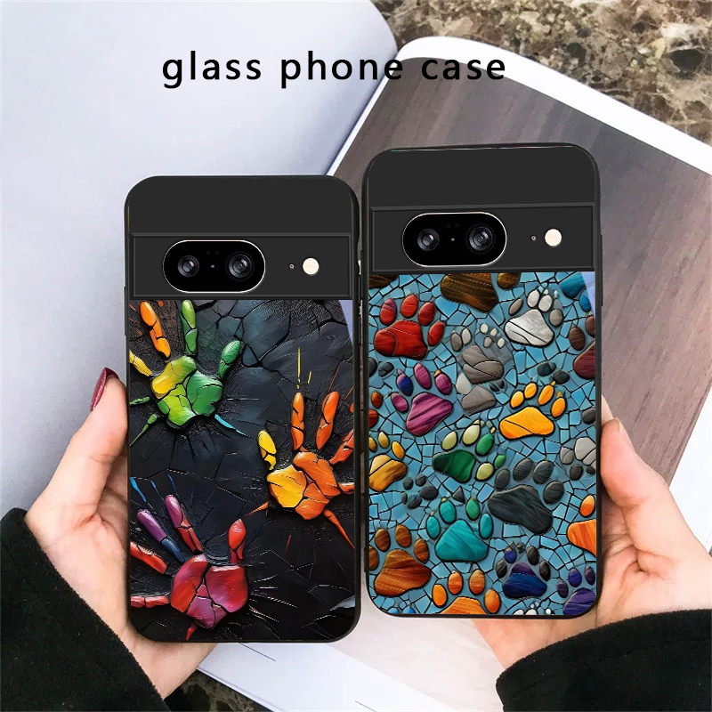 Funda de cristal negra con dis - Google Pixel 9 reseña y precio